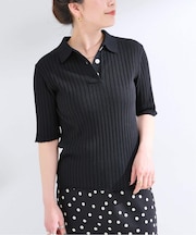 手洗い可 / リブ襟付きプルオーバー