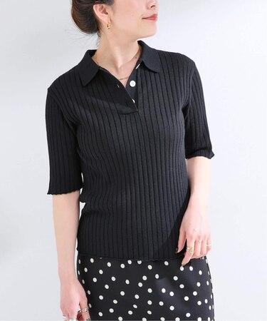 手洗い可 / リブ襟付きプルオーバー