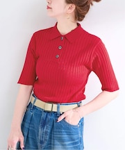 手洗い可 / リブ襟付きプルオーバー