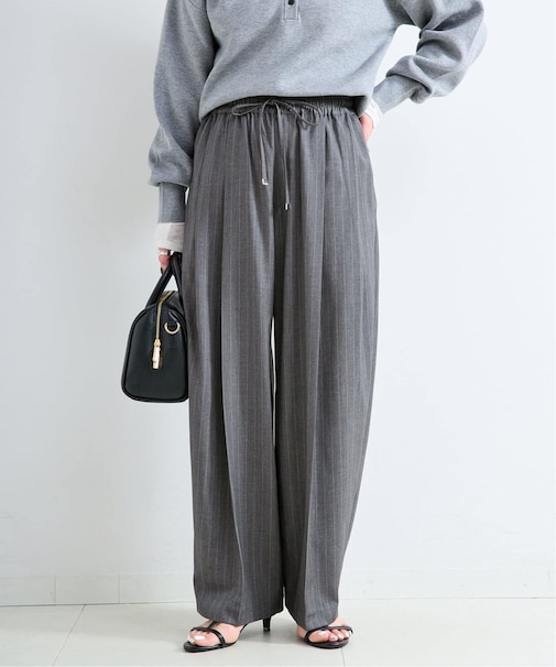 手洗い可 / ストライプリラックスパンツ