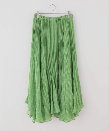 シアーチェックプリーツスカート