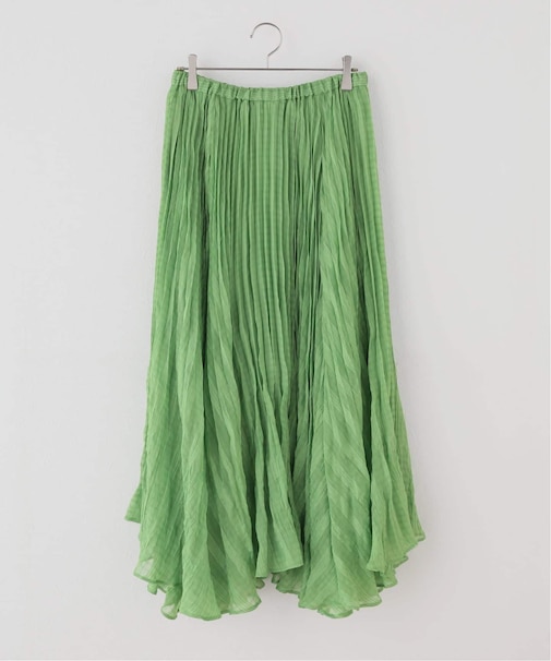 シアーチェックプリーツスカート