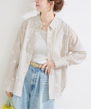 手洗い可 /  スパンコール刺繍シャツ