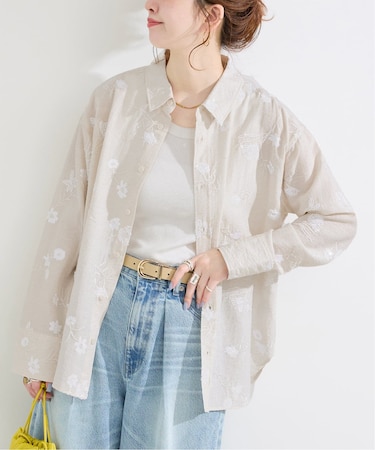 手洗い可 /  スパンコール刺繍シャツ