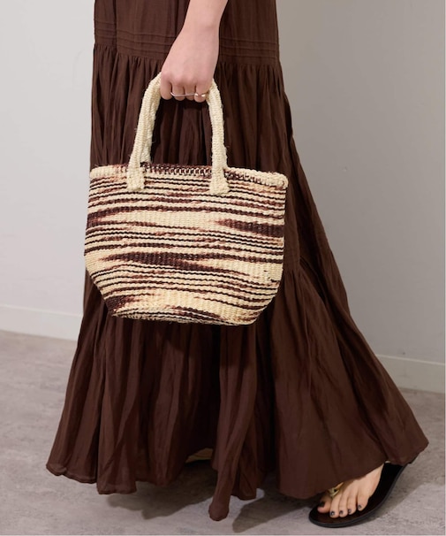 【MACHAKOS /マチャコス】ミックスカラーカゴバッグ