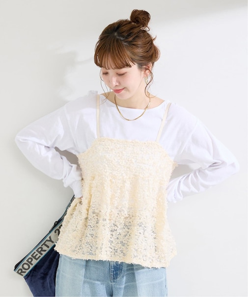 ファニーキャミ付きロンTEE