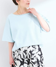 手洗い可 / ボートネックスウェットプルオーバー