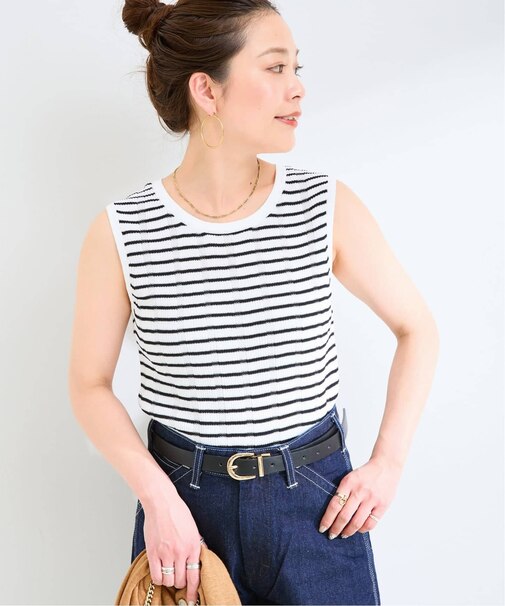 手洗い可 / UVcare /  add Function ニットタンクトップ