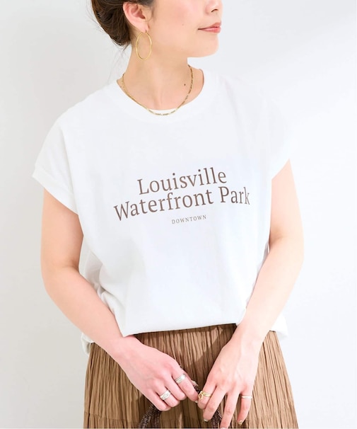 手洗い可 / アソートフレンチスリーブロゴTEE