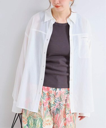 手洗い可 / シアーヘザーオーバーシャツ