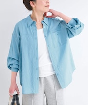 手洗い可 / シアーヘザーオーバーシャツ