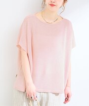 手洗い可 / FRENCH ICY LINEN ポンチョプルオーバー
