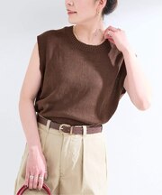 手洗い可 / FRENCH ICY LINEN フレンチプルオーバー