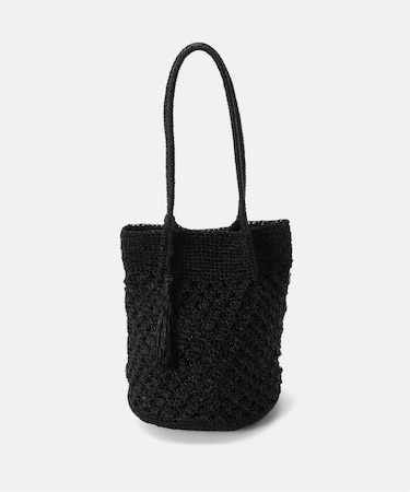 ラメ編みトートバッグ