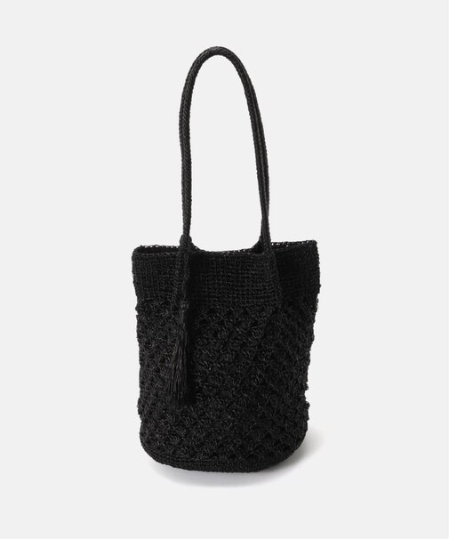 ラメ編みトートバッグ