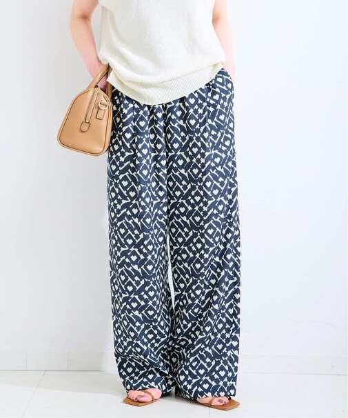 手洗い可 / ストロークプリントイージースラックス