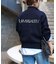 バックロゴダブルジップカーディガン