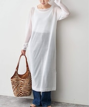 シアーニットワンピース