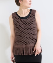 《2枚セット》インナー付きマクラメタンク