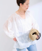 手洗い可 / ハンカチーフカフタンブラウス