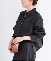 《追加》《S/Mサイズ展開》手洗い可 / 2WAYフレンチリネンシャツ