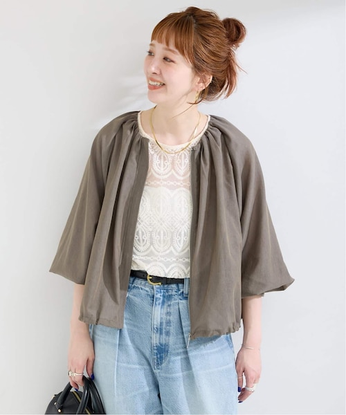 IENA LA BOUCLE プレイドシャギーウールシャツコート｜ベーセー