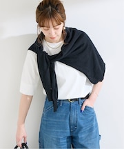 【WEB＋一部店舗限定】ウォッシャブル / 接触冷感 / コンパクト天竺Tシャツ