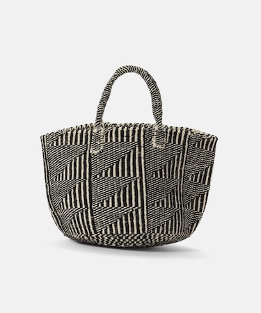 AFRICAN SQUARE / アフリカンスクエア サイザルバッグ フラッグ 12インチ