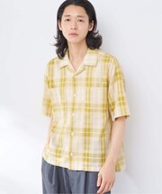 ビッグチェックメッシュシャツ