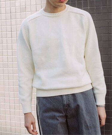 【LE / エルイー】 cotton crew knit/ニット