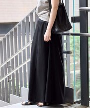 《接触冷感》キュプラサテンフレアスカート