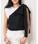 ONE SHOULDER TAFFETA ブラウス