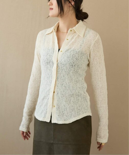 IENA LA BOUCLE カーリーラッセルシャツカットソー