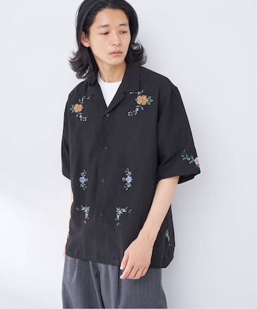 インドクロスステッチ シャツ