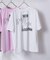 フェイドフロッキープリント Tシャツ
