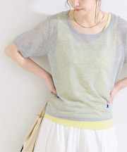 《2枚セット》手洗い可 / タンク付きニットTEE set