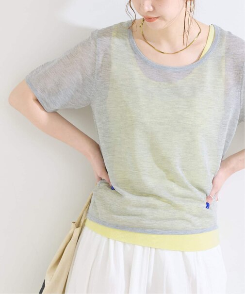《2枚セット》手洗い可 / タンク付きニットTEE set