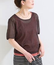 《2枚セット》手洗い可 / タンク付きニットTEE set
