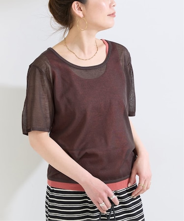 《2枚セット》手洗い可 / タンク付きニットTEE set