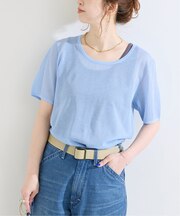 《2枚セット》手洗い可 / タンク付きニットTEE set