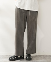 natural stripe パンツ