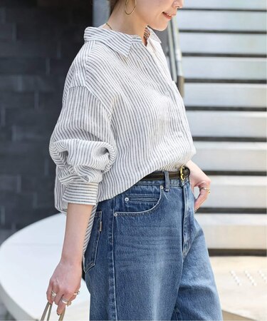 《追加2》《S/Mサイズ展開》手洗い可 / 2WAYフレンチリネンシャツ
