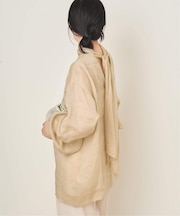 Tie sheer ブラウス