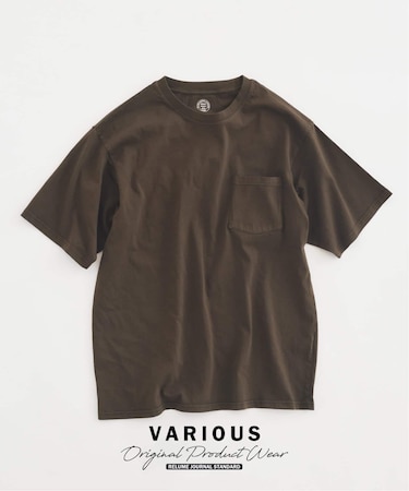 ヴァリアス ガーメントダイ ポケットTシャツ