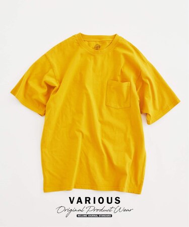 ヴァリアス ガーメントダイ ポケットTシャツ