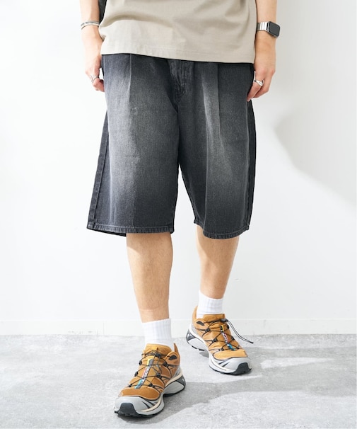 C/Lデニムワイドショーツ