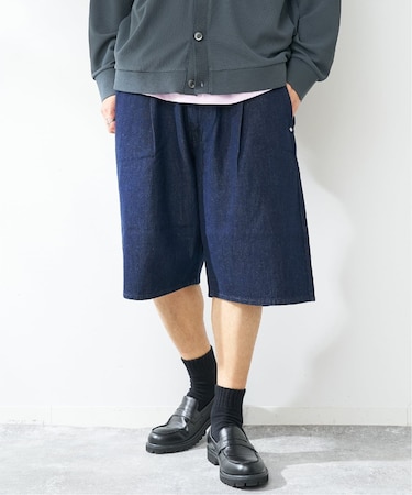C/Lデニムワイドショーツ