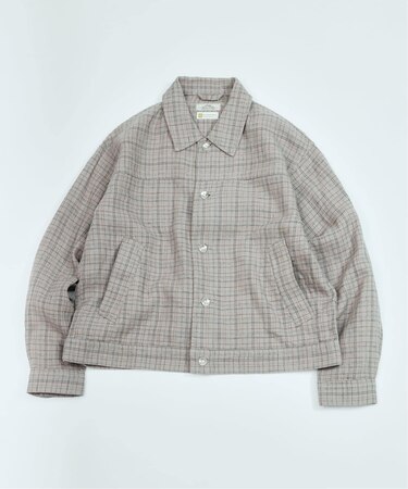 European Flax / ヨーロピアン フラックス トラッカー シャツ ブルゾン