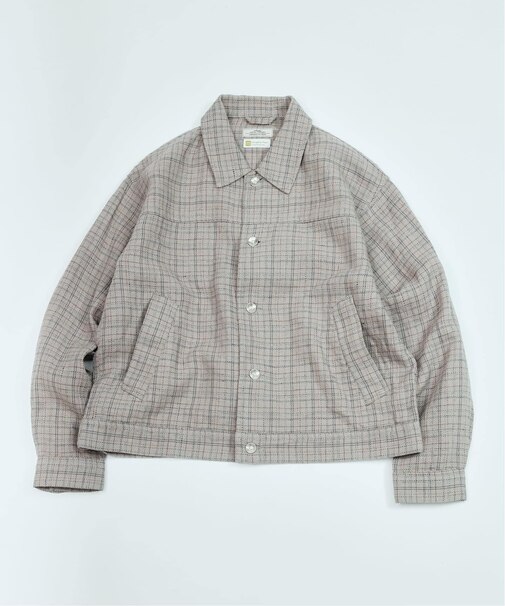 European Flax / ヨーロピアン フラックス トラッカー シャツ ブルゾン