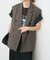 《手洗い可》エアリーブレンドダブルブレストジレ